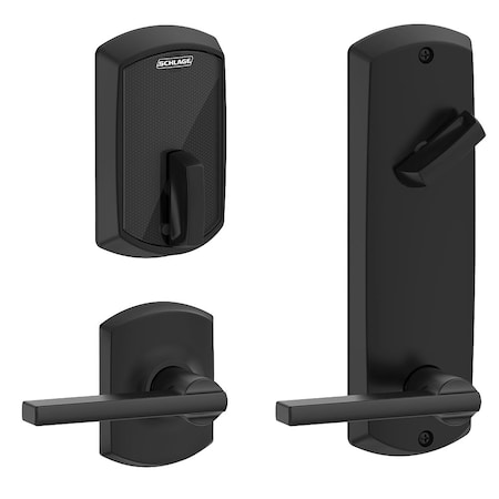 Schlage Electronics Grade 2 Electric Deadbolt Lock, Includes Touchless, Bluetooth Smart Reader, Keyless, No Cylinder Ove FE410F GRW 55 LAT 622